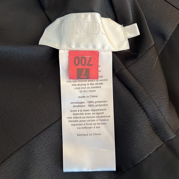 David’s Bridal Black Bridesmaid Dress - Picture 3 of 3